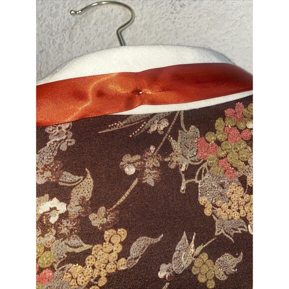 Vintage Leslie Fay Floral Paisley 70s Dress prairie peasant Lagen Cottage Hippie - Picture 12 of 14